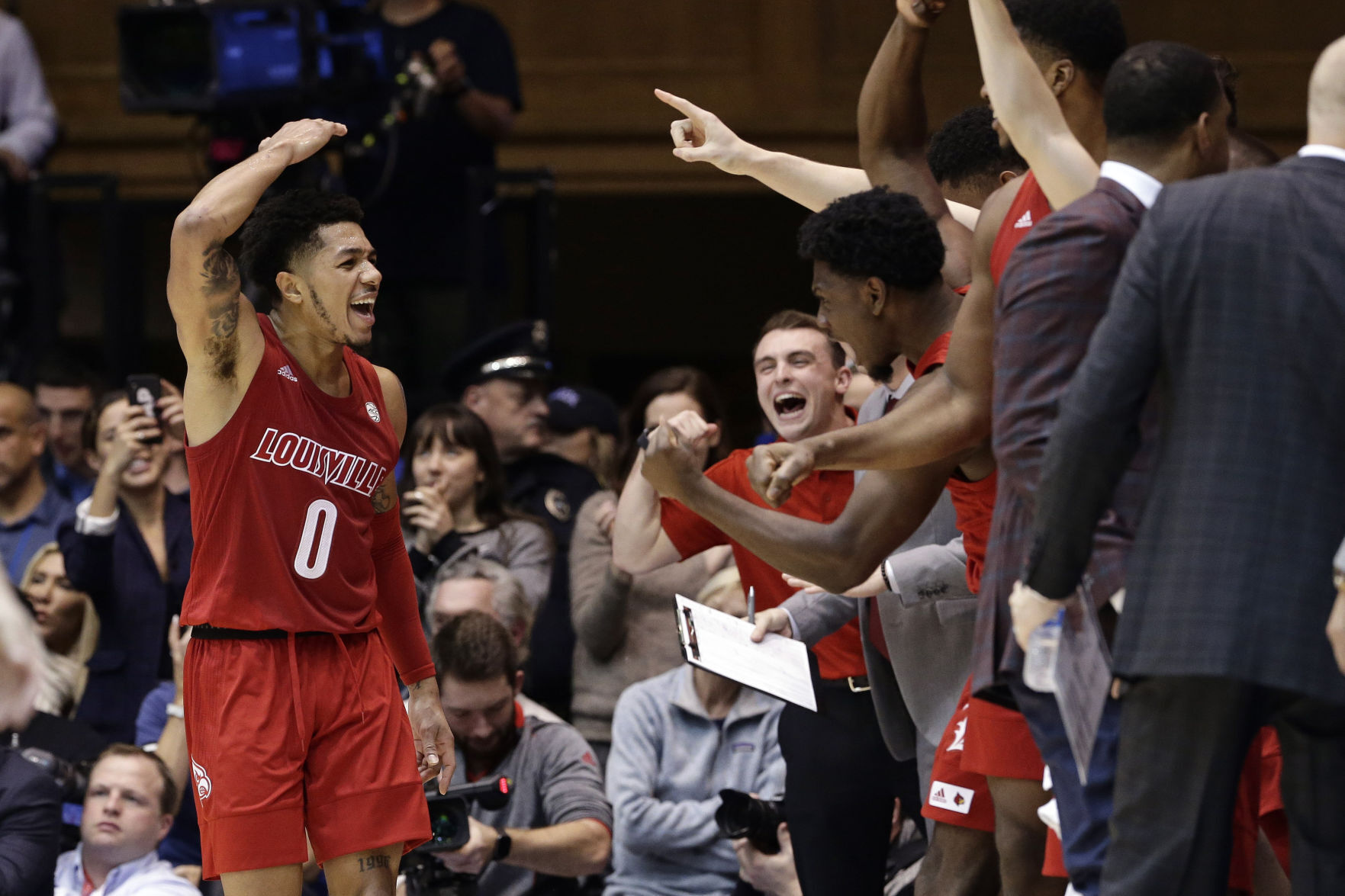 APTOPIX Louisville Duke Basketball